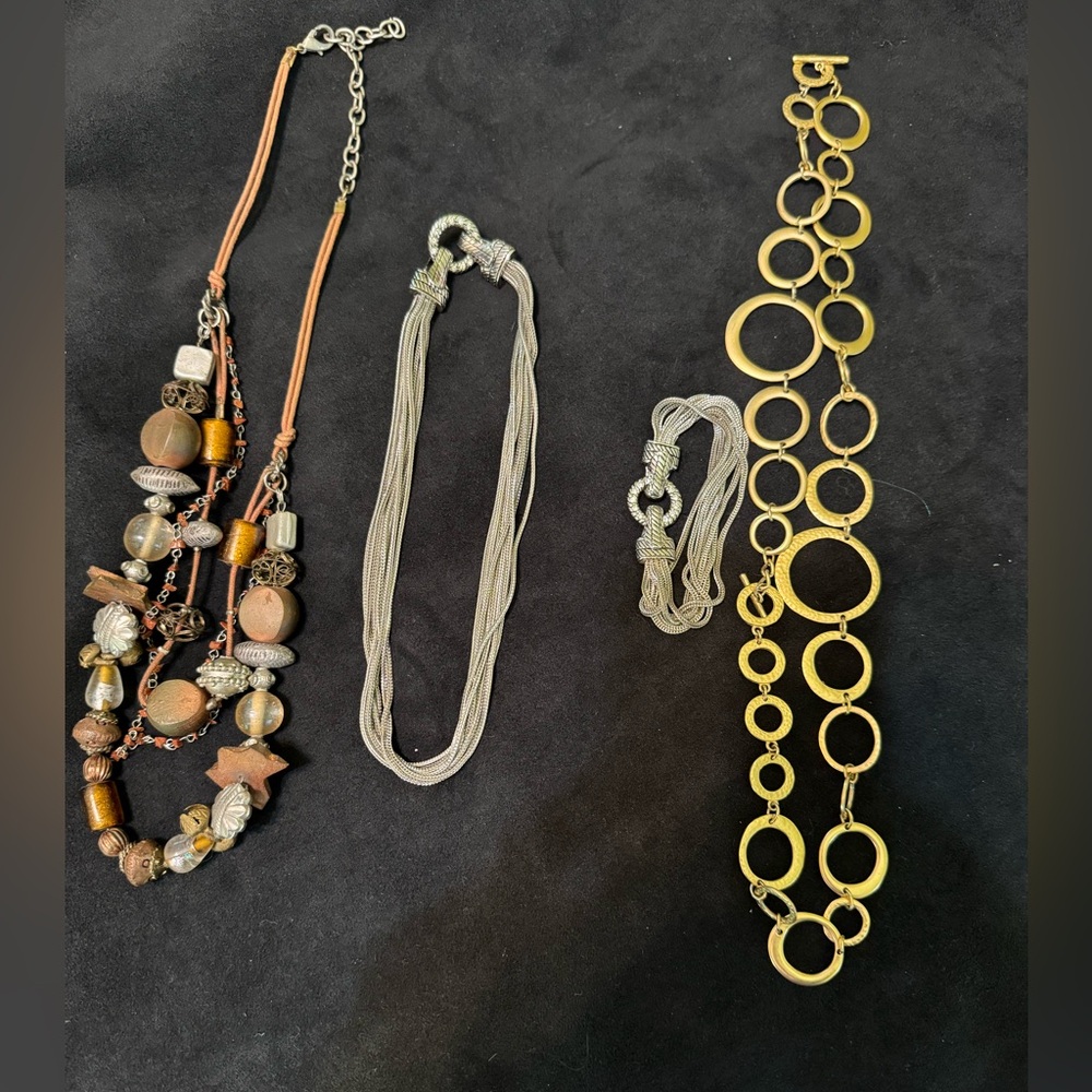 Premier chunky jewelry, lot of four.